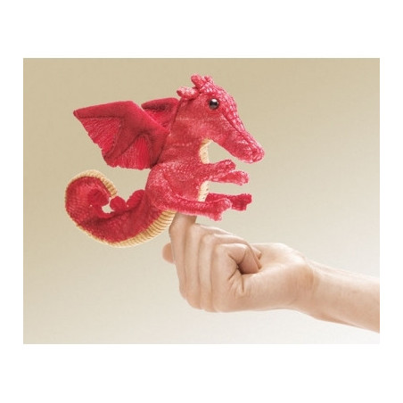 Animaux de la forêt Dragon rouge marionnette à doigts 