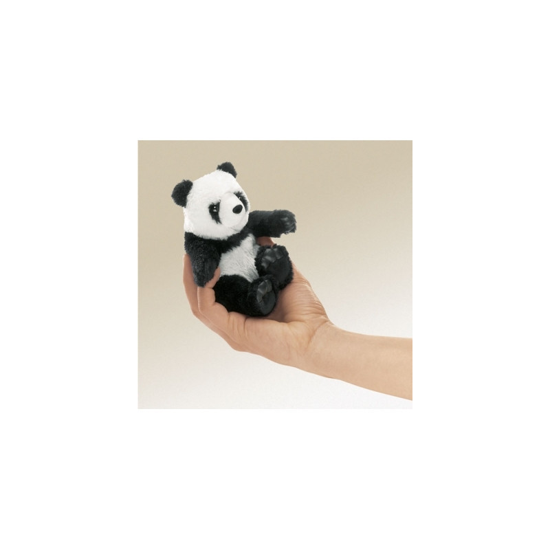 Animaux-Bois-Animaux-Bronzes propose Panda marionnette doigts 