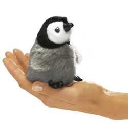 Animaux marins Bébé pinguin empereur marionnette doigts 