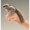 Animaux de la forêt Écureuil à mante dorée marionnette à doigts 