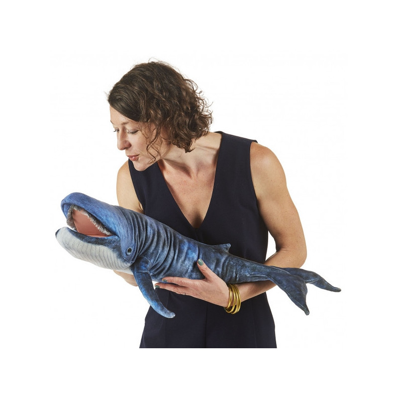 Marionnette ventriloque Baleine bleue folkmanis -3182