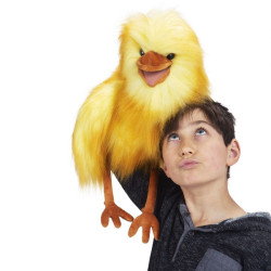 Animaux de la ferme Gros poussin jaune marionnette 