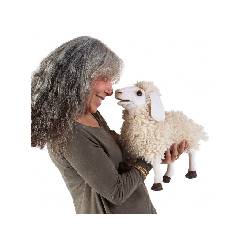 Marionnette ventriloque Mouton laineux folkmanis -3166