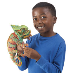 Animaux de la forêt Petit caméléon marionnette 