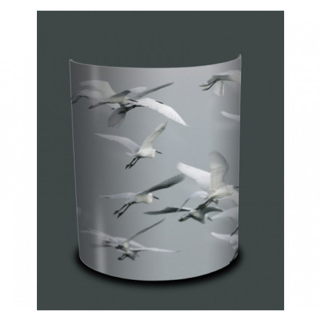 Décoration Luminaire Animaux Applique murale oiseaux vol d'aigrettes -OI1342APP