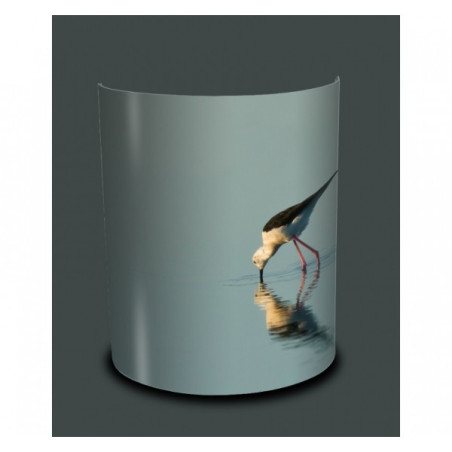 Décoration Luminaire Animaux Applique murale oiseaux échasse blanche -OI1324APP