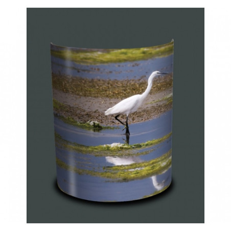 Applique murale oiseaux aigrette marais -OI1303APP