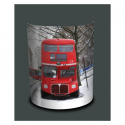 Décoration Luminaire Animaux Applique murale ville bus anglais sous la neige -VI1219APP