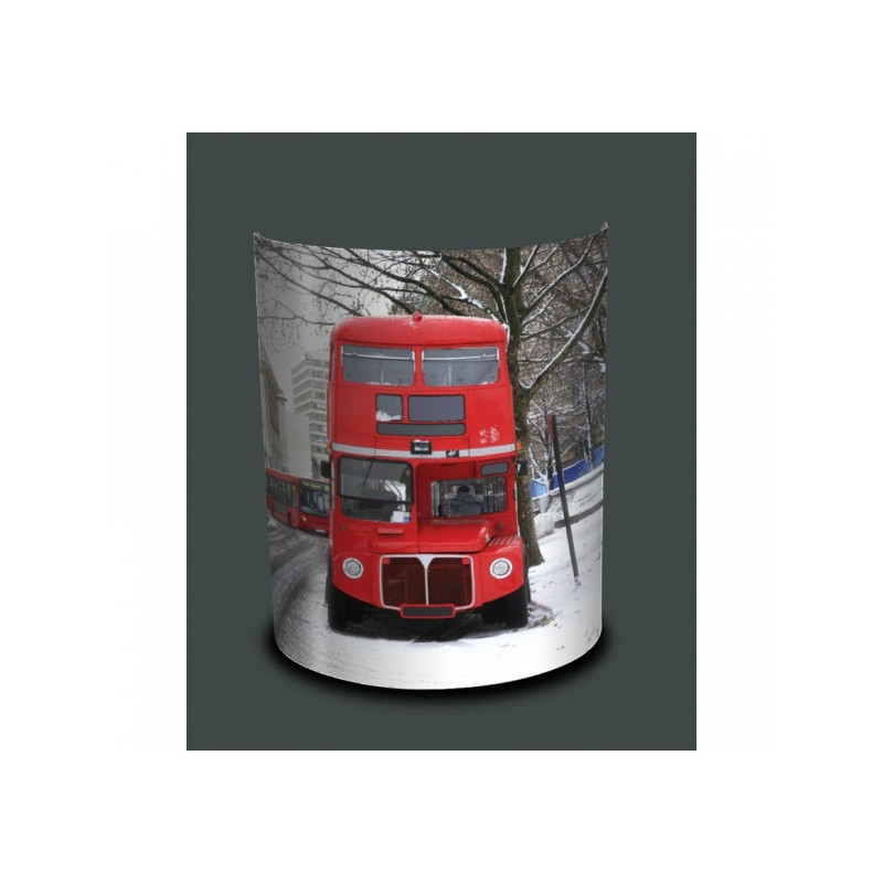 Décoration Luminaire Animaux Applique murale ville bus anglais sous la neige -VI1219APP