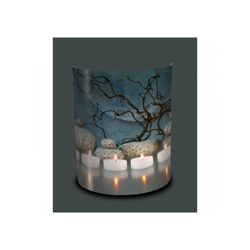 Décoration Luminaire Animaux Applique murale zen bougies et galets -ZE1302APP