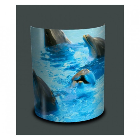 Décoration Luminaire Animaux Applique murale faune marine têtes de dauphin -FM1201APP