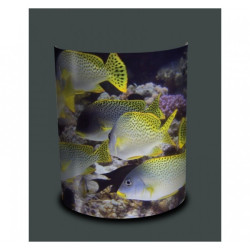 Décoration Luminaire Animaux Applique murale faune marine poissons jaunes et bleus -FM1204APP