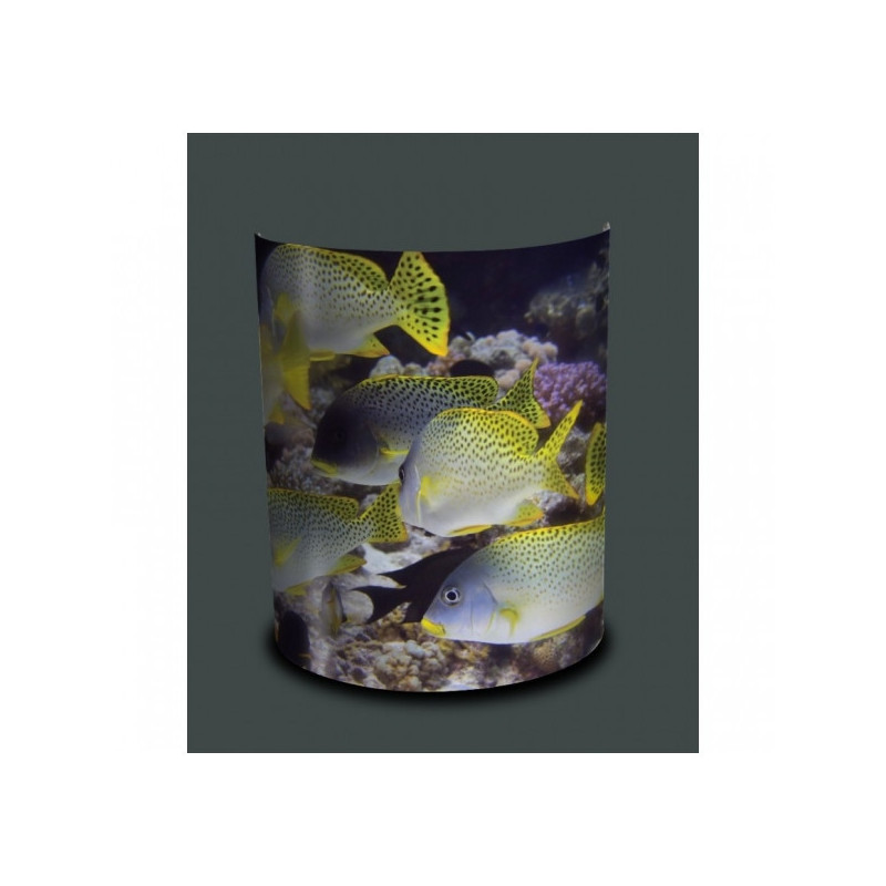 Décoration Luminaire Animaux Applique murale faune marine poissons jaunes et bleus -FM1204APP