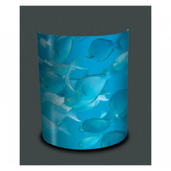 Décoration Luminaire Animaux Applique murale faune marine poissons bleus -FM1206APP