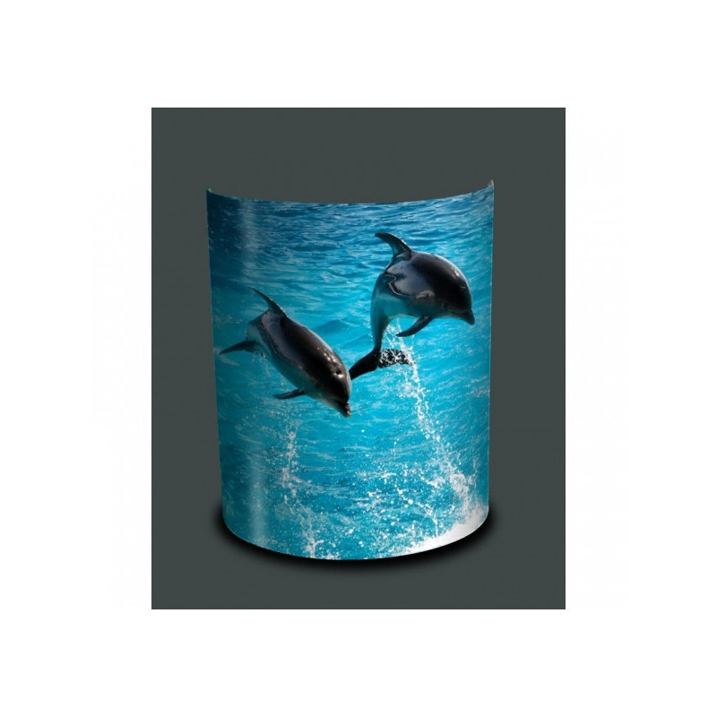 Décoration Luminaire Animaux Applique murale faune marine saut de dauphins -FM1213APP