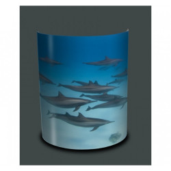 Décoration Luminaire Animaux Applique murale faune marine banc de dauphins -FM1322APP
