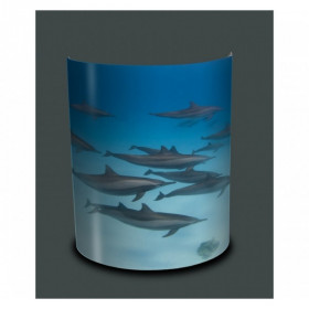 Applique murale faune marine banc de dauphins -FM1322APP
