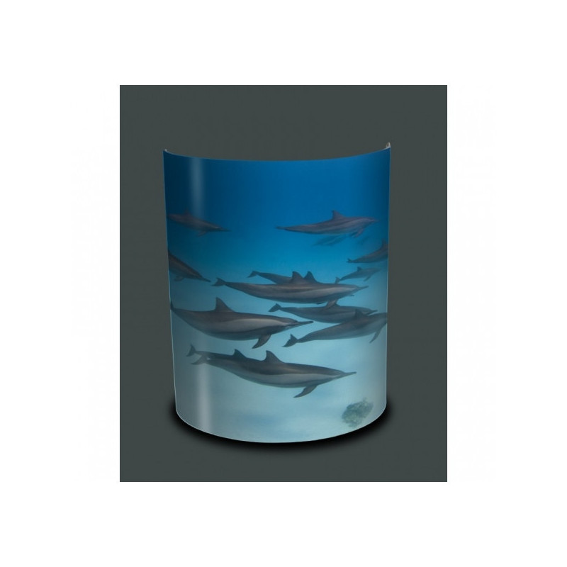 Décoration Luminaire Animaux Applique murale faune marine banc de dauphins -FM1322APP