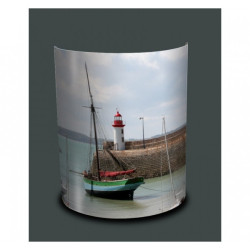 Décoration Luminaire Animaux Applique murale bateau au port -MA1228APP