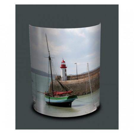 Décoration Luminaire Animaux Applique murale bateau au port -MA1228APP