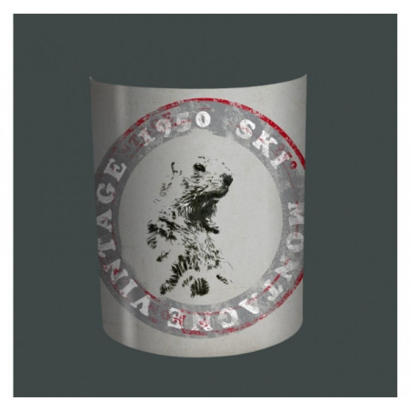 Décoration Luminaire Animaux Applique murale montagne ski vintage -MO1635APP