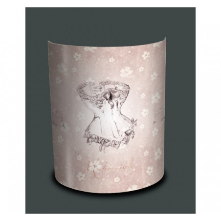 Décoration Luminaire Animaux Applique murale romantique corset rose -CH1519APP