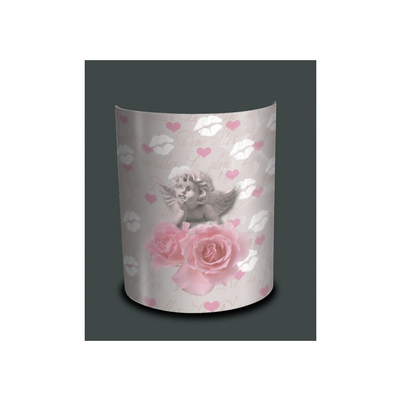 Décoration Luminaire Animaux Applique murale romantique ange et rose -CH1509APP