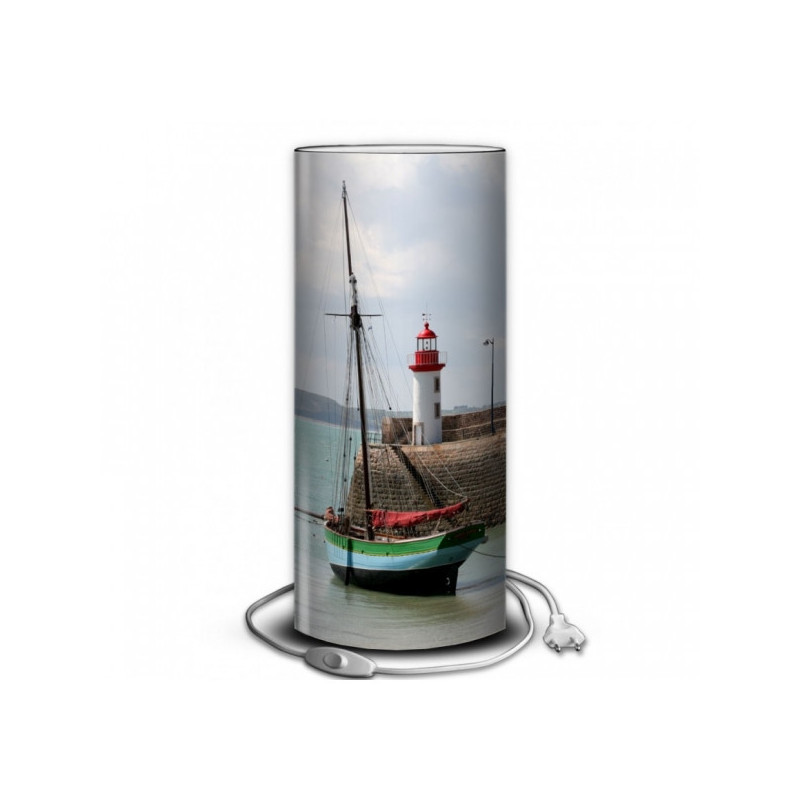 Lampe collection marine vieu gréement au port -MA1228