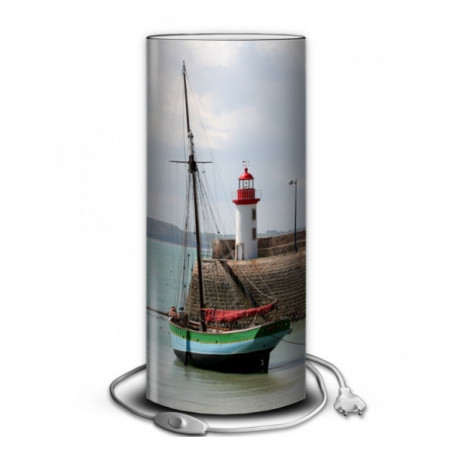 Lampe collection marine vieu gréement au port -MA1228