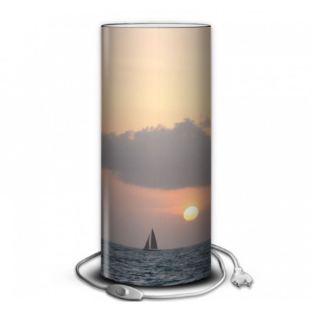Décoration Luminaire Animaux Lampe collection marine coucher de soleil et voilier -MA1446