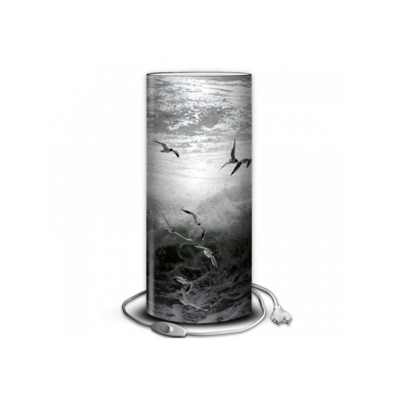 Lampe collection marine mouettes dans la tempête -MA1519