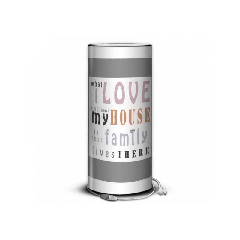 Décoration Luminaire Animaux Lampe collection color citation love house -CO1605