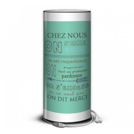 Décoration Luminaire Animaux Lampe collection color citation chez nous -CO1611