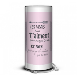 Décoration Luminaire Animaux Lampe collection color citation amis aiment -CO1603