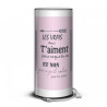 Décoration Luminaire Animaux Lampe collection color citation amis aiment -CO1603