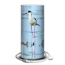 Décoration Luminaire Animaux Lampe oiseaux échasse blanche -OI1323