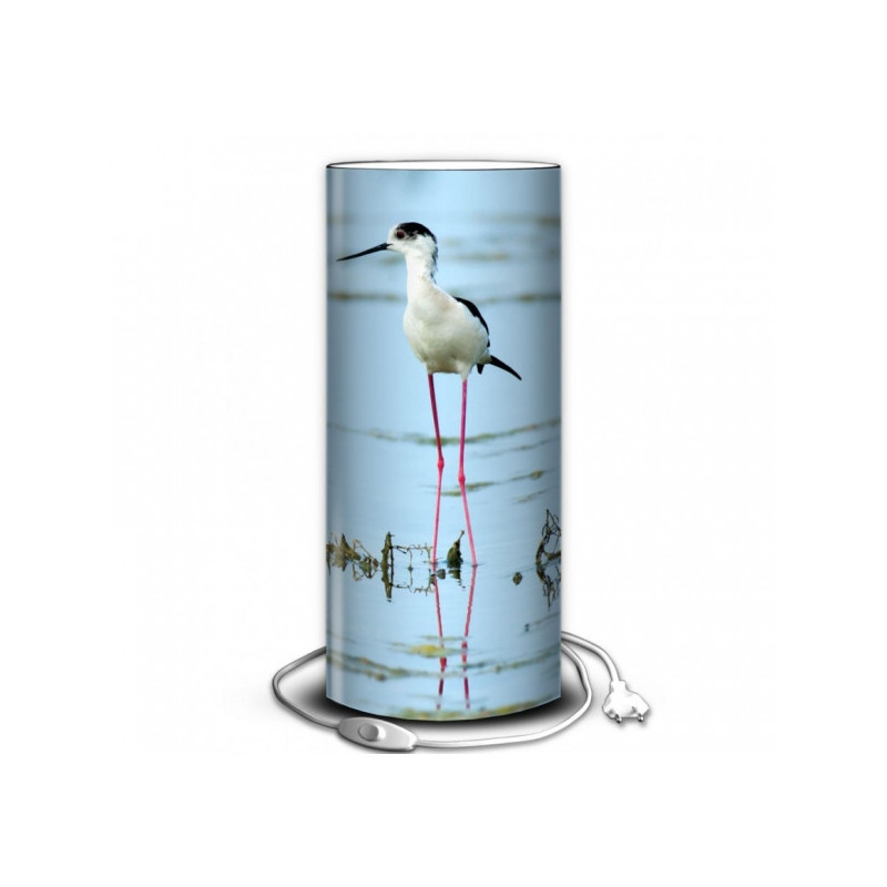 Décoration Luminaire Animaux Lampe oiseaux échasse blanche -OI1323