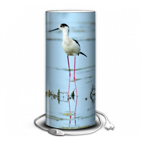 Décoration Luminaire Animaux Lampe oiseaux échasse blanche -OI1323