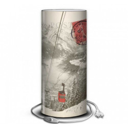 Décoration Luminaire Animaux Lampe montagne télécabine rouge -MO1627