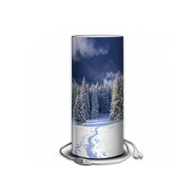 Lampe montagne sapins enneigés -MO1534