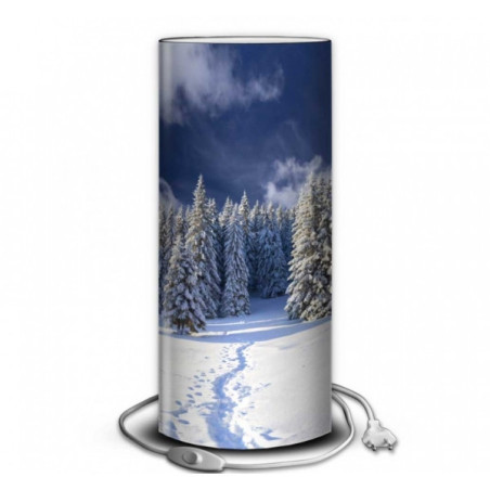 Lampe montagne sapins enneigés -MO1534