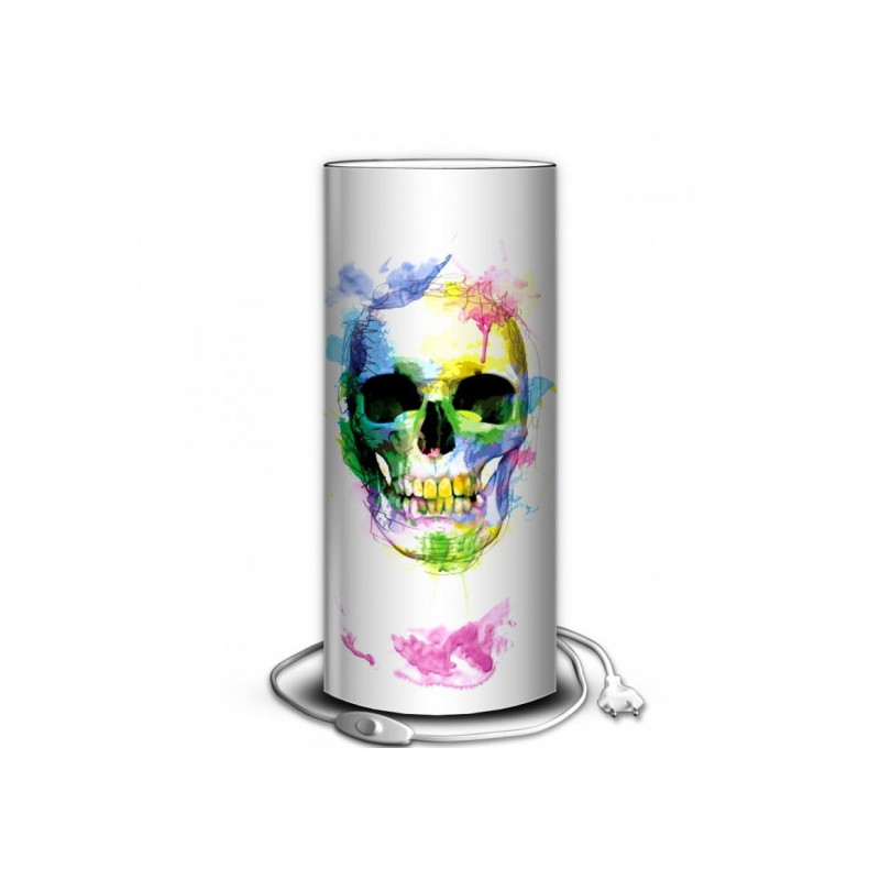 Décoration Luminaire Animaux Lampe tendance tête de mort peinture -TE1503