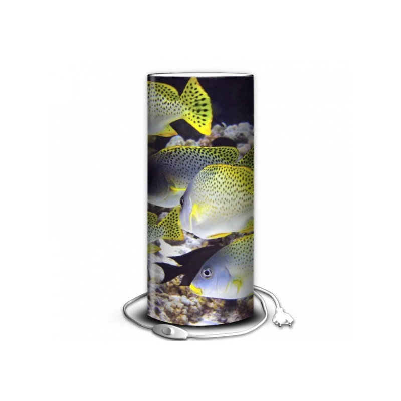 Décoration Luminaire Animaux Lampe faune marine poissons jaunes et bleus -FM1204