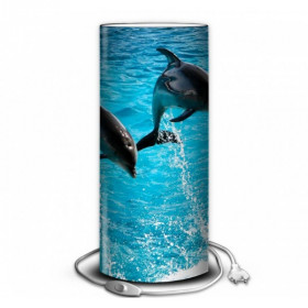 Lampe faune marine saut de dauphins -FM1213