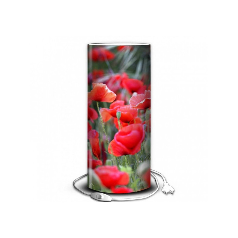Décoration Luminaire Animaux Lampe nature champ de coquelicots -NA1232