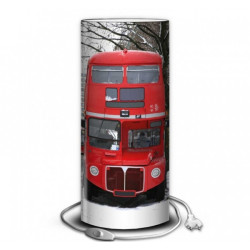 Décoration Luminaire Animaux Lampe ville bus anglais sous la neige -VI1219