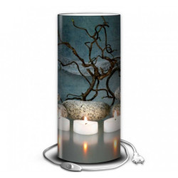 Décoration Luminaire Animaux Lampe zen bougies et galets -ZE1302