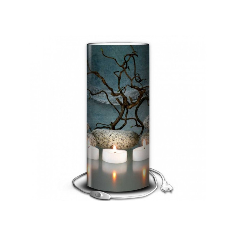 Décoration Luminaire Animaux Lampe zen bougies et galets -ZE1302