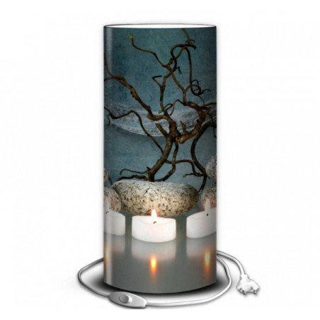 Décoration Luminaire Animaux Lampe zen bougies et galets -ZE1302