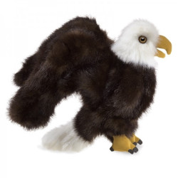 Décoration OiseauxPeluche petit aigle marionnette  Folkmanis